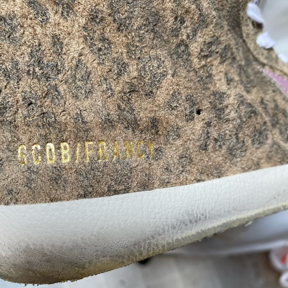 NIB Golden Goose Francy Leopard Suede Sneaker, 39 - Picture 14 of 16